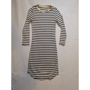 Monteau striped long‎ sleeve tee shirt dress size XS